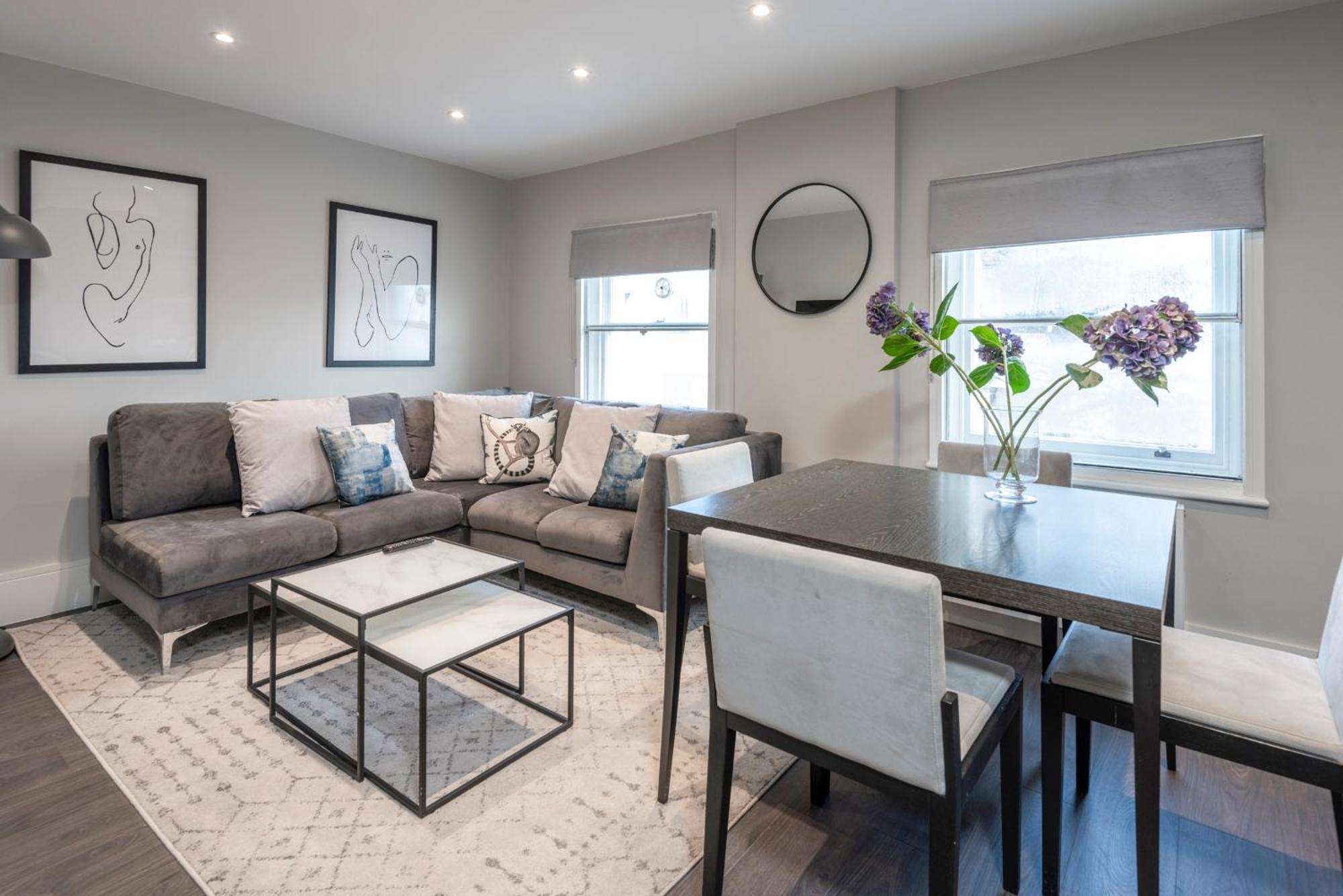 شقة Luxury Georgian House In Marylebone: Modern 1-Bed Retreat لندن المظهر الخارجي الصورة